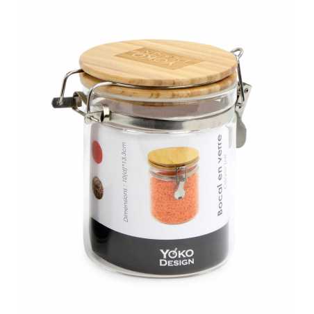 BOCAL EN VERRE 500ML AVEC FERMETURE METALLIQUE YOKO DESIGN 1684/8146