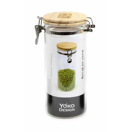 BOCAL EN VERRE 1500ML AVEC FERMETURE METALLIQUE YOKO DESIGN 1686/8148
