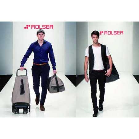 POUSSETTE DE MARCHE ROUES PIVOTANTES PLIABLE ECOMAKU BLEUE LOGIC TOUR ROLSER MAK003