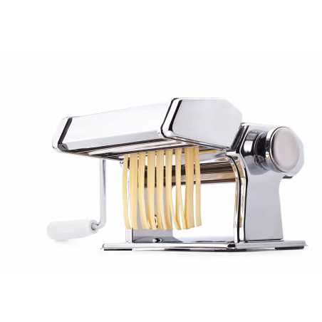 Mezzo Pasta Zelfgemaakte pastamachine 9 instelbare diktes + 1 rol spaghettisnijder + 1 rol tagliatellesnijder