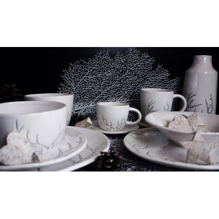 LOT DE 6 BOLS EN GRES 850ML "HIVER CHALEUREUX" ARD'TIME HC-BOL15