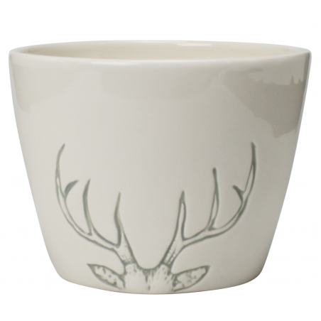 LOT DE 6 COUPELLES EN GRES 14CM "HIVER CHALEUREUX" ARD'TIME HC-COUPEL