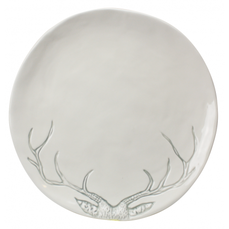 ASSIETTE EN GRES 22CM "HIVER CHALEUREUX" ARD'TIME HC-ASPM