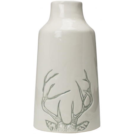 VASE EN GRES EN FORME DE BOUTEILLE "HIVER CHALEUREUX" ARD'TIME HC-VASBOUT