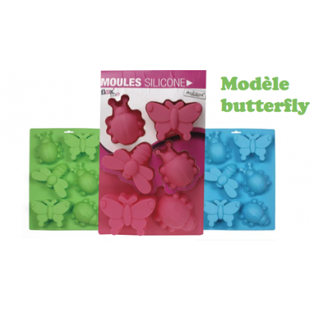 MOULE ROSE SILICONE PAPILLON ARD'TIME FM-PL6BUT
