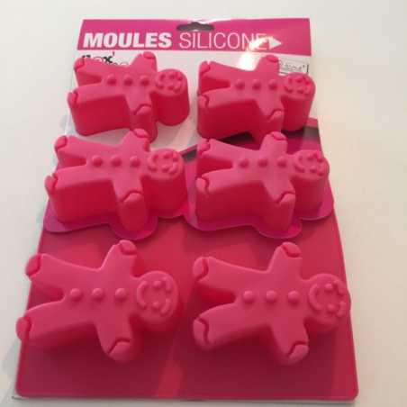 MOULE ROSE SILICONE BONHOMME ARD'TIME FM-PL6BON