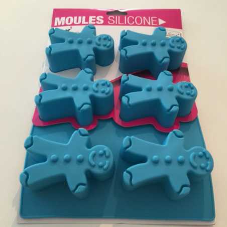 MOULE BLEU SILICONE BONHOMME ARD'TIME FM-PL6BON