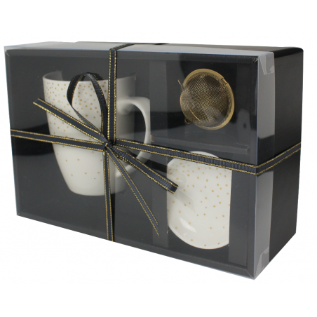 COFFRET MUG 360ML ET COUPELLE 7CM "REVE ETOILE" RE-TASTHE