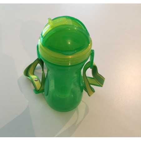 GOURDE 380ML FUNNY VERT AVEC TUBE REFRIGERANT  ARD'TIME OU-FUNNY