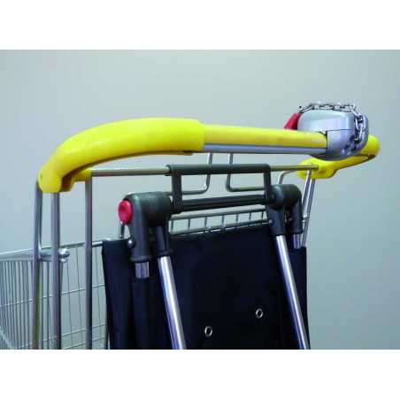 CHARIOT DE MARCHE 2 ROUES PLIABLE JAUNE I-MAX SYMBOL LOGIC RG ROLSER IMX089