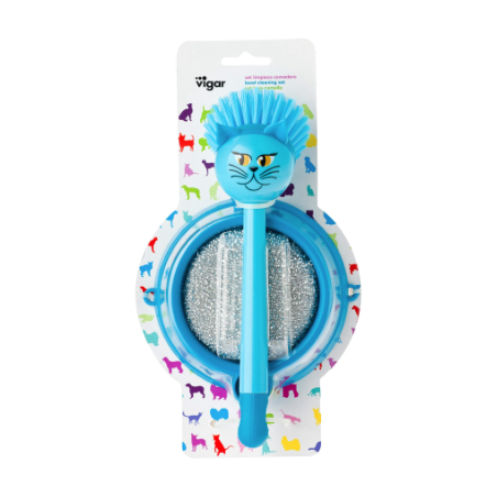 SET DE NETTOYAGE CHAT BLEU VINCENT'S PETS VIGAR 4238