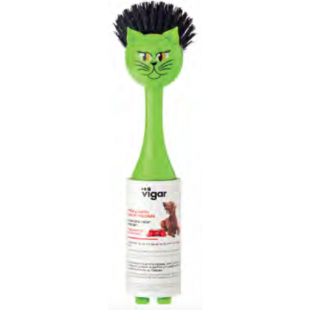 BROSSE CHAT VERT AVEC ROULEAU ADHESIF VINCENT'S PETS VIGAR 5415
