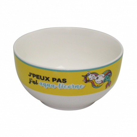 LOT DE 6 BOLS 480ML EN PORCELAINE RAINBOW ARD'TIME LIBOL