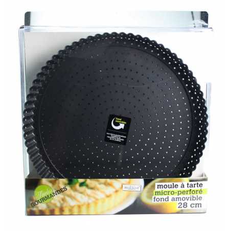MOULE A TARTE MICROPERFORE 28CM FORME RONDE ARD'TIME