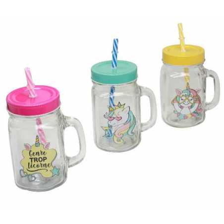LOT DE 6 DRINKIN JAR RAINBOW ARD'TIME LIDJ
