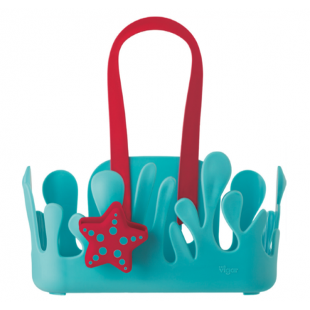 PORTE-SAVONS AVEC VENTOUSE BLEU VIGAR 8202