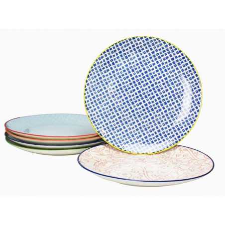 LOT DE 6 ASSIETTES EN CERAMIQUE SABAE 26,5CM ARD'TIME EC-6SABASGM-3