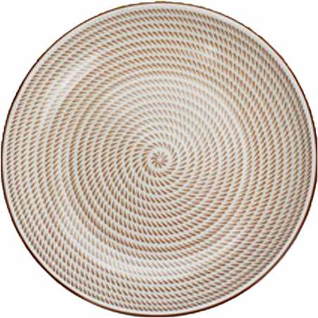 LOT DE 6 ASSIETTES EN CERAMIQUE SABAE 26,5CM ARD'TIME EC-6SABASGM-2