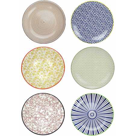 LOT DE 6 ASSIETTES EN CERAMIQUE SABAE 26,5CM ARD'TIME EC-6SABASGM-2