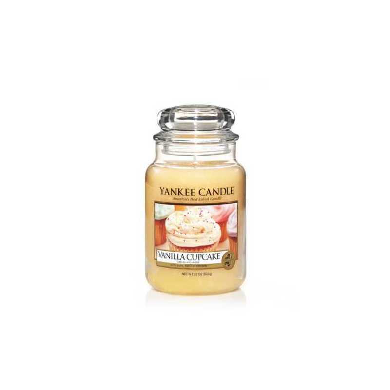 Yankee Candle - Bougie jarre en verre senteur gâteau à la vanille