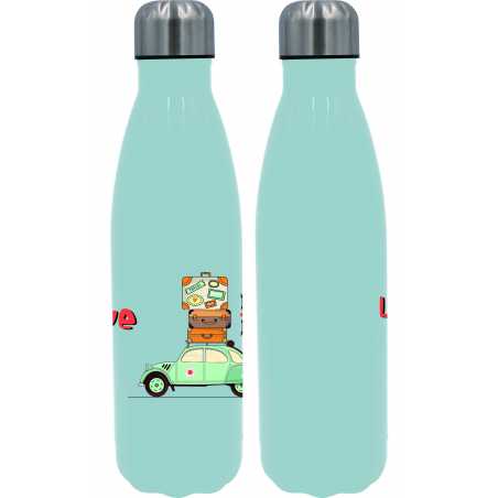 BOUTEILLE 500ML ESCAPADE BLEUE ISOTHERME UNIE DUCK'N ESCBOUT