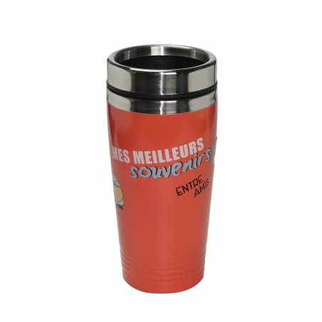 TRAVEL MUG 400ML ORANGE ESCAPADE EN INOX DUCK'N ESCTRAVMUG