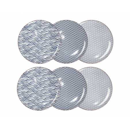 LOT DE 6 ASSIETTES 26CM EN CERAMIQUE "NAMI" ARD'TIME NAMIAS26