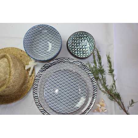 LOT DE 6 ASSIETTES 21CM EN CERAMIQUE "NAMI" ARD'TIME NAMIAS21