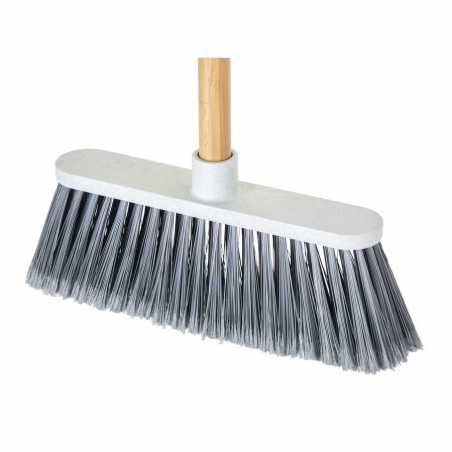 BALAI AVEC MANCHE EN BAMBOU GRIS ZEROLINE VIGAR 10543