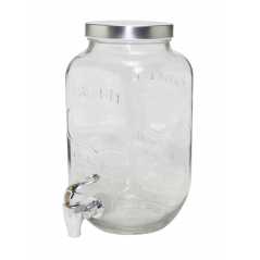 Fontaine Drinking Jar en verre TGM 8L pour punch avec robinet
