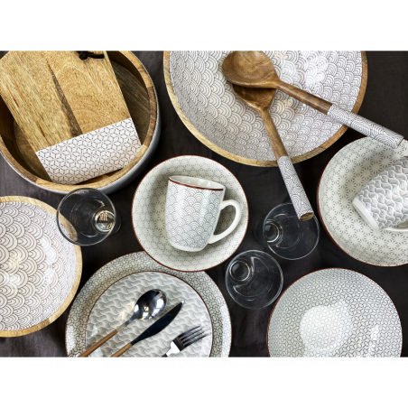 ASSIETTE PLAT A GATEAU 30CM EN CERAMIQUE "SLOW" ARD'TIME SLOAS30/1