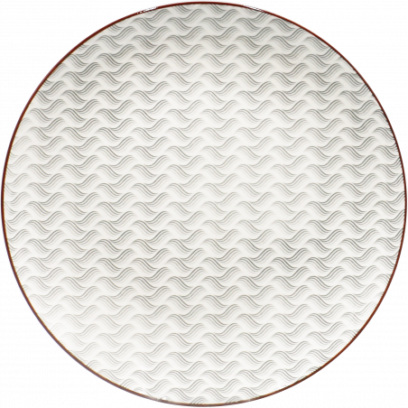 ASSIETTE PLAT A GATEAU 30CM EN CERAMIQUE "SLOW" ARD'TIME SLOAS30/2