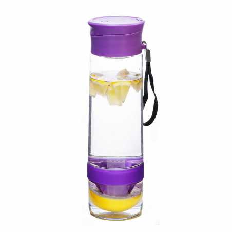 BOUTEILLE DETOX AVEC PRESSE-AGRUMES VIOLET YOKO DESIGN 1432/7854P