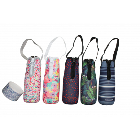 HOUSSE EN NEOPRENE BLEUE "COEURS" POUR BOUTEILLE ISOTHERME 500ML DUCK'N DUHOUSIMP/1