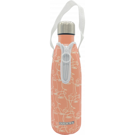 HOUSSE EN NEOPRENE "VISAGE" POUR BOUTEILLE ISOTHERME 500ML DUCK'N DUHOUSIMP/6