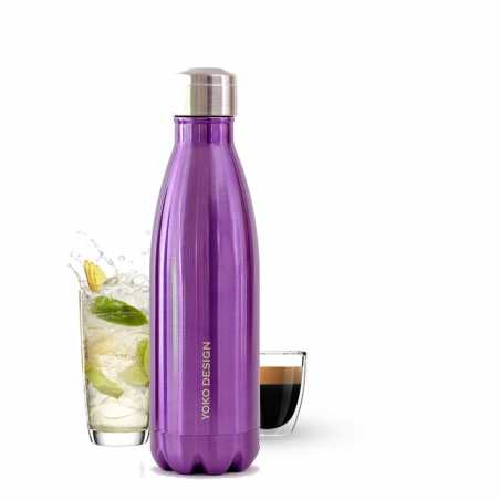 BOUTEILLE 500ML ISOTHERME VIOLET BRILLANT YOKO DESIGN 1332-7752C