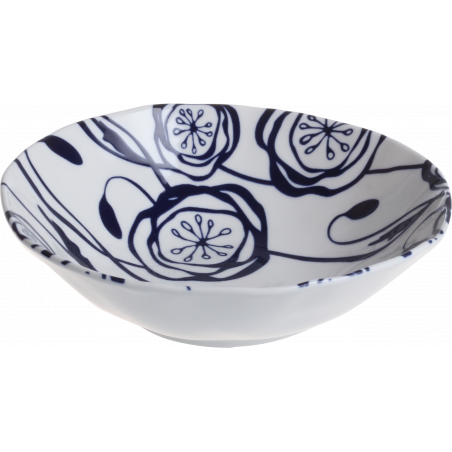 LOT DE 6 COUPELLES EN CERAMIQUE "INDIGO MOOD" A CREATION IMCOUP