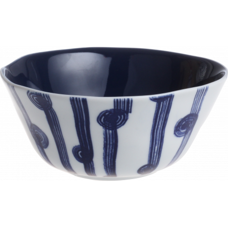 LOT DE 6 BOLS 16CM EN CERAMIQUE "INDIGO MOOD" A CREATION IMBOL16