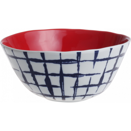 PLAT / SALADIER 20CM EN CERAMIQUE "INDIGO MOOD" A CREATION IMSAL