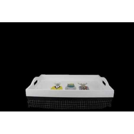 PLATEAU PETIT DEJEUNER OLGA AVEC POIGNEES MATELASSE ARD'TIME OLGDEJ/2