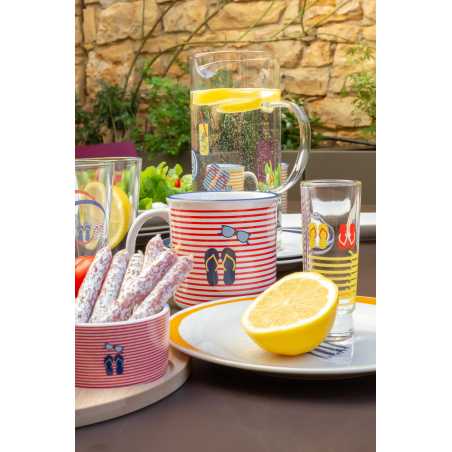 SERVICE APERITIF "ESCALE" AVEC PLATEAU EN BOIS ARD'TIME TONG4COUP