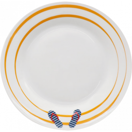 LOT DE 4 ASSIETTES ø 26 CM EN CERAMIQUE "ESCLAE" ARD'TIME TONGASGM