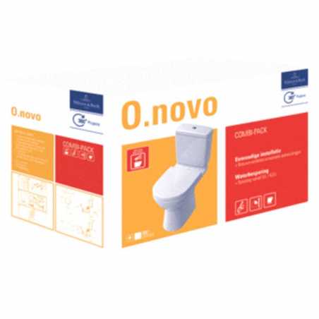 VILLEROY & BOCH O.NOVO COMBIPACK WC SUR PIED + ABATTANT