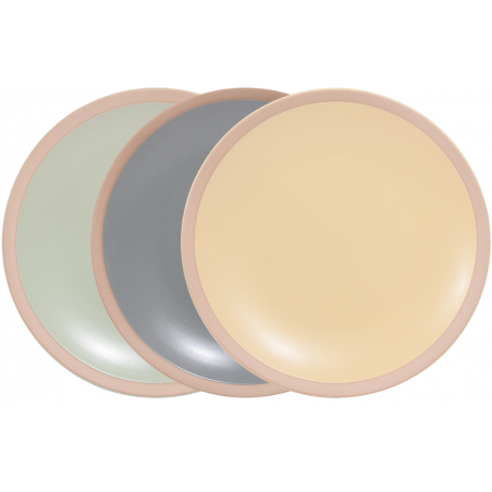 LOT DE 6 ASSIETTES ø 27CM EN CERAMIQUE "ESLOV" ARD'TIME ESLASGM