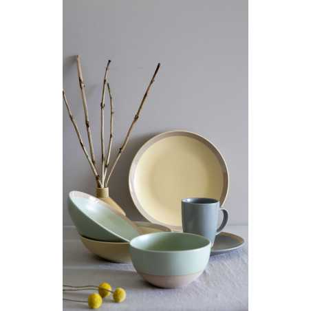 LOT DE 6 ASSIETTES CREUSES ø 20CM EN CERAMIQUE "ESLOV" ARD'TIME ESLASCR