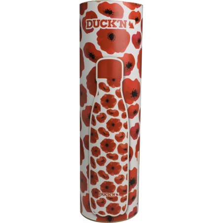 BOUTEILLE ISOTHERME 500ML COQUELICOT "FLOWER VIBE" DUCK'N BOUT500CAPFLO3