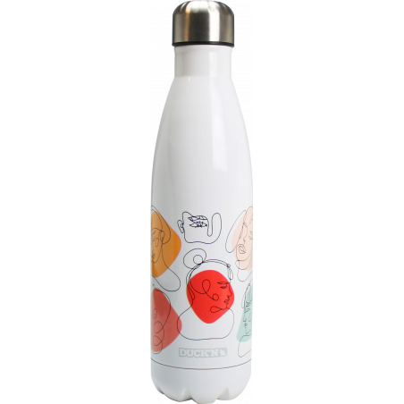 BOUTEILLE ISOTHERME 500ML ABSTRACT PORTRAITLINE ART DUCK'N