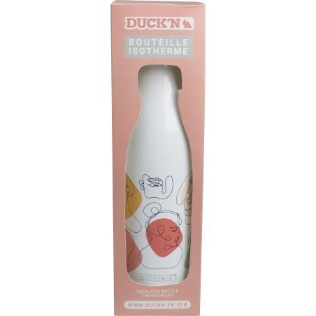 BOUTEILLE ISOTHERME 500ML ABSTRACT PORTRAITLINE ART DUCK'N