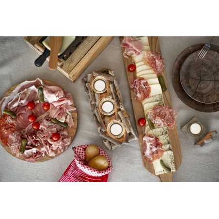 LOT DE 6 ASSIETTES Ø 26CM EN CERAMIQUE "RACLETTE PARTY" ARD'TIME RPASGM