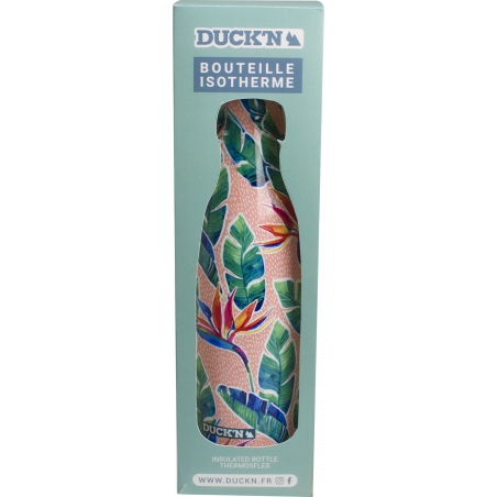 BOUTEILLE ISOTHERME 500ML FEUILLAGE DUCK'N